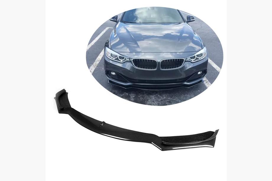 BMW 4 Series F32/F33/F36 2012-2020 Lame avant de pare-chocs (pour Base 2013-2016, Carbone) Image
