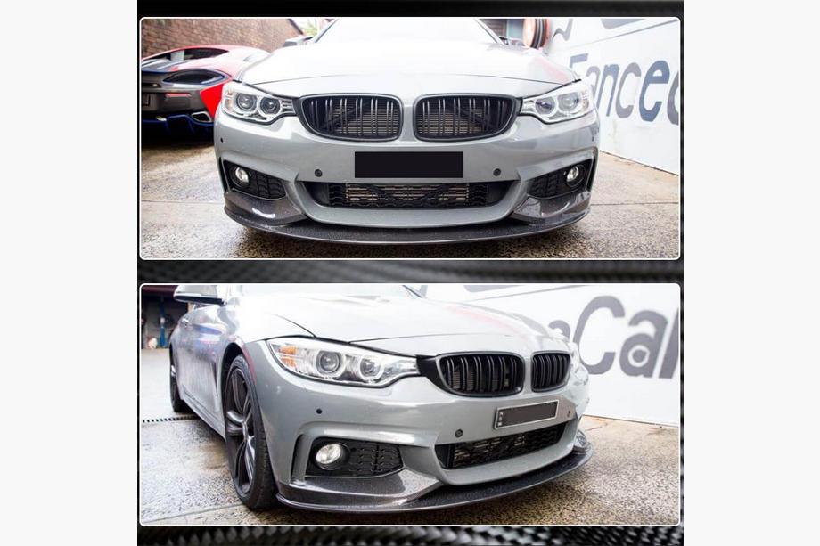 BMW 4 Series F32/F33/F36 2012-2020 Lame de Pare-chocs Avant Carbone V4 (M-Sport) Photo 5