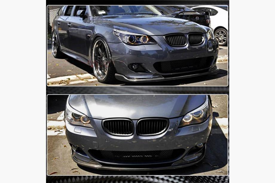BMW 5 Series E60/E61 2003-2010 Lame de pare-chocs avant (pour M-Sport, Carbone) Photo 3