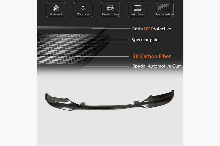 BMW 5 Series F10/F11 2010–2016 Lame de Pare-chocs Avant Carbone V2 (M-Sport) Photo 5