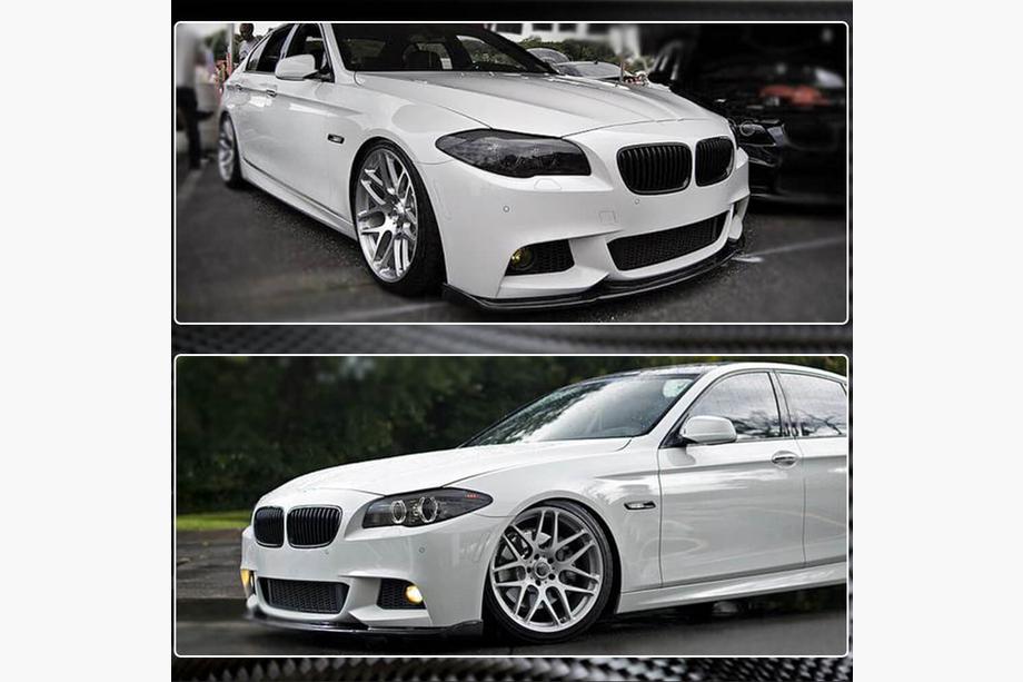 BMW 5 Series F10/F11 2010–2016 Lame de Pare-chocs Avant FRP V5 (M-Sport) Photo 4