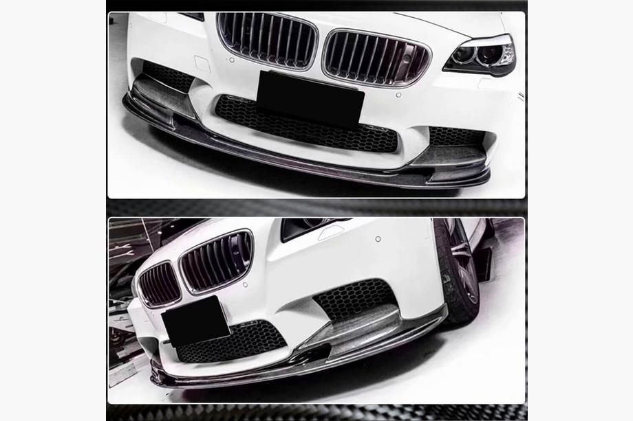 BMW 5 Series F10/F11 2010–2016 Lame Avant V2 pour Pare-chocs (pour F10 M5, Carbone) Photo 3