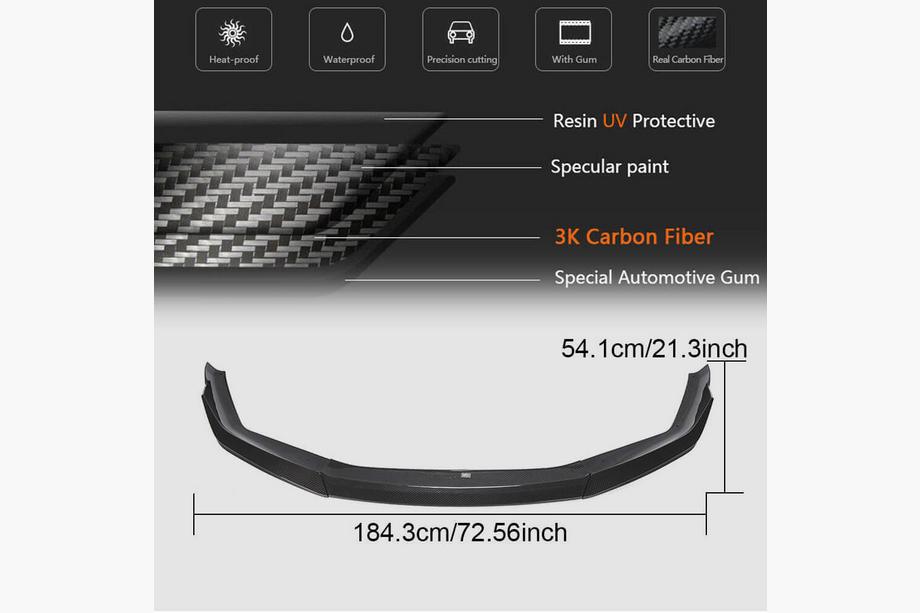 BMW Série 5 G30/G31 2017–2023 Lame avant V1 pour M5 F90 2020-2024 Carbone Photo 6