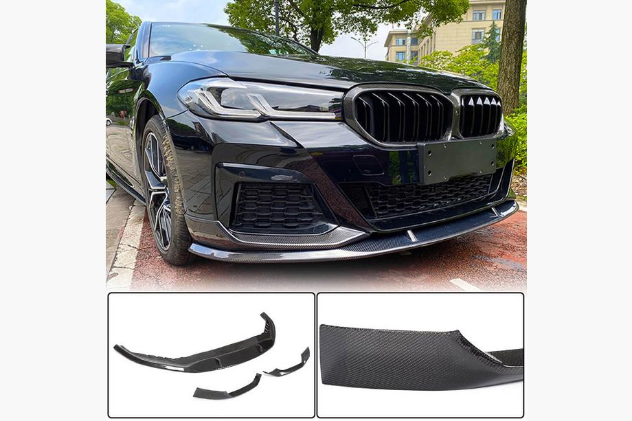 BMW Série 5 G30/G31 2017–2023 Lame avant V1 pour M-Sport 2021-2024, Carbone Photo 1