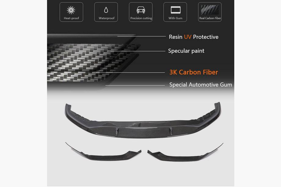BMW Série 5 G30/G31 2017–2023 Lame avant V1 pour M-Sport 2021-2024, Carbone Photo 5