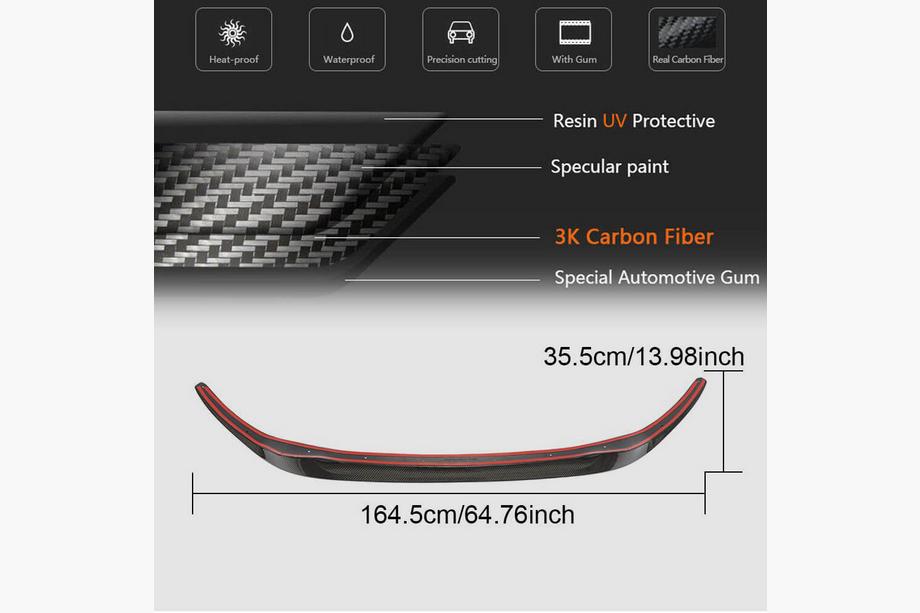 BMW 6 Series G32 2017- Lame avant pour pare-chocs M-Sport 2017-2020 Carbone Photo 6