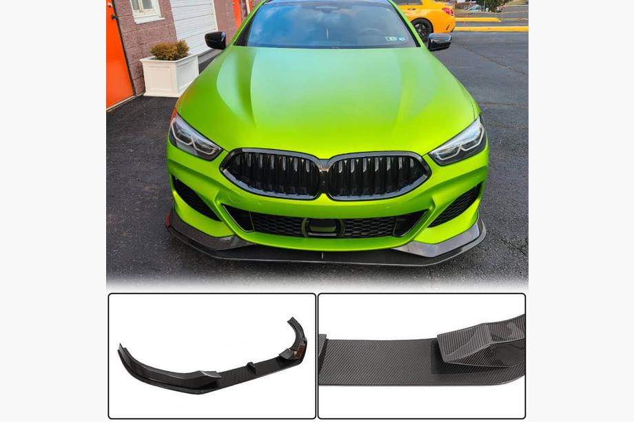 BMW 8 Series G14/G15/G16 2018- Lame avant pare-chocs V1 (pour M-Sport, Carbone) Image