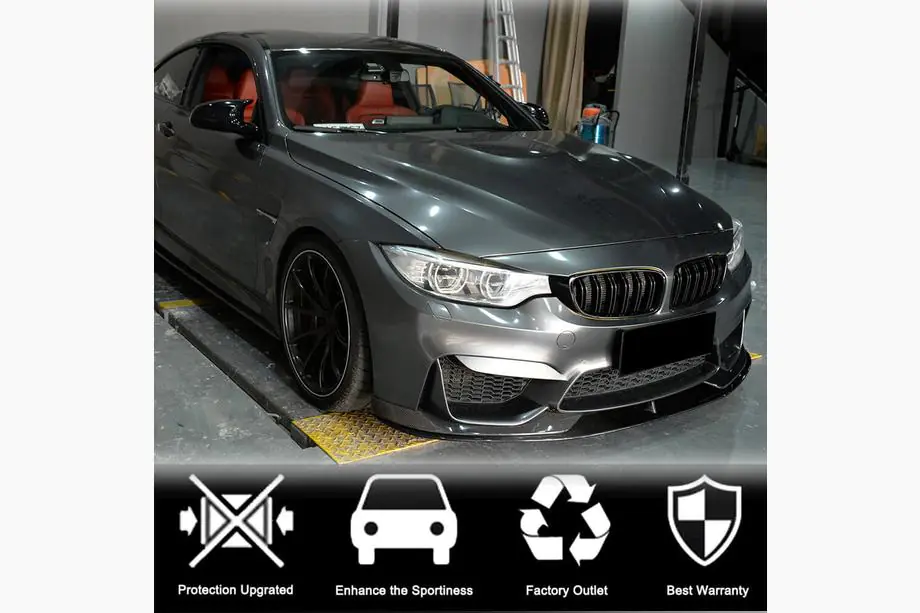 BMW 3 Series F30/F31 2012-2019 Lame avant V2 pour F80 Carbone Photo 2