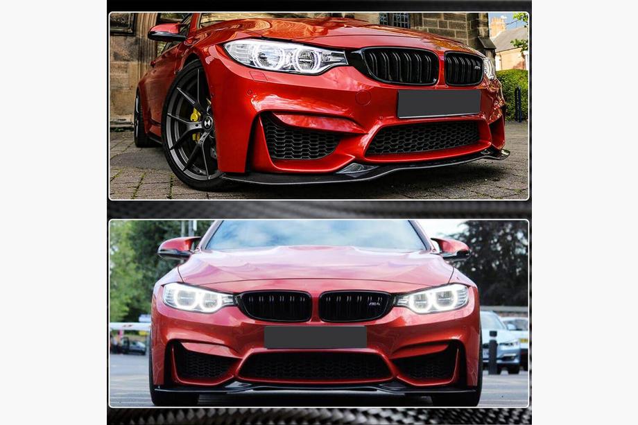BMW 3 Series F30/F31 2012-2019 Lame avant V9 pour F80 Carbone Photo 3