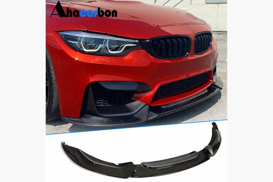 BMW 3 Series F30/F31 2012-2019 Lame de Pare-chocs Avant Lip V10 pour F80 Carbone Photo 1