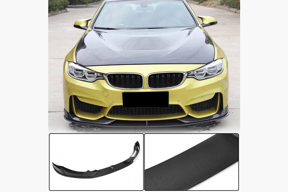 BMW 4 Series F32/F33/F36 2012-2020 Lame avant V3 pour F82/F83, Carbone Photo 1