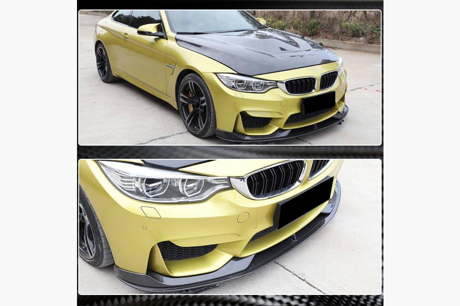 BMW 4 Series F32/F33/F36 2012-2020 Lame avant V3 pour F82/F83, Carbone Photo 4