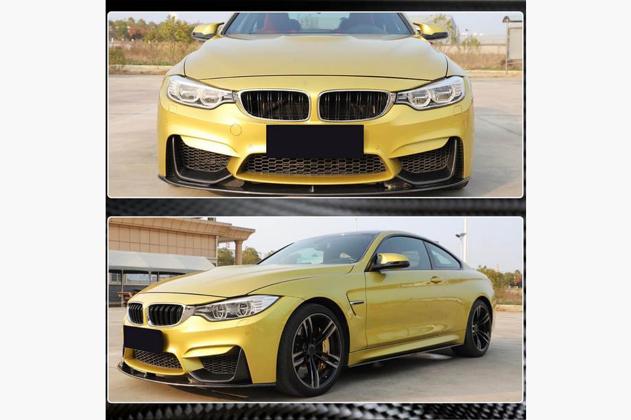BMW 3 Series F30/F31 2012-2019 Lame de Pare-chocs Avant Carbone V12 (pour F80) Photo 3