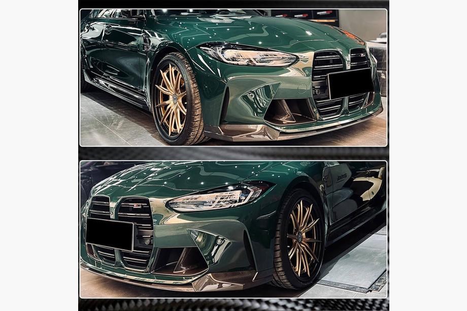 BMW 3 Series G20/G21 2018- Lame Avant V9 pour G80 Carbone Photo 4