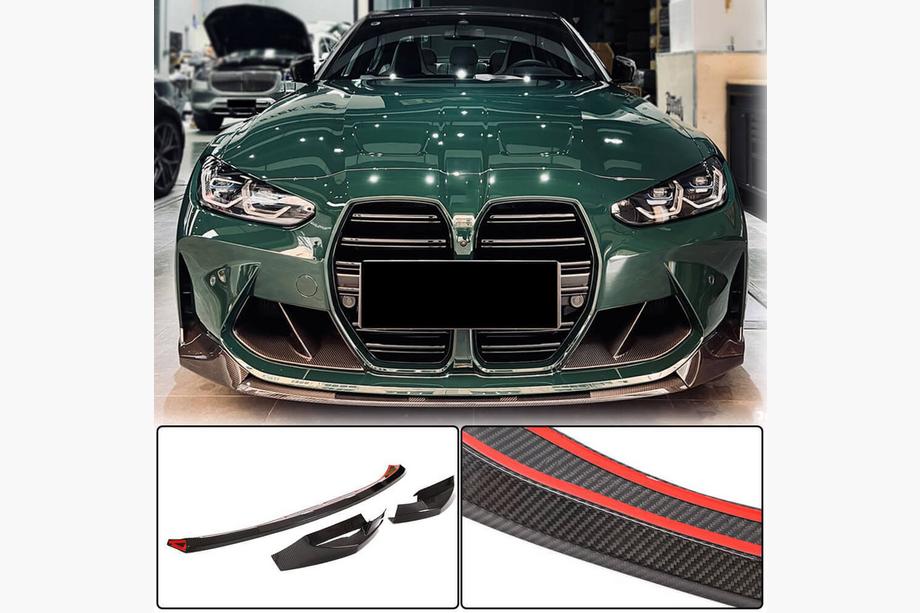 BMW 4 Series G22/23/26 2020- Lame de Pare-chocs Avant Carbone V4 (pour G82/G83) Photo 1