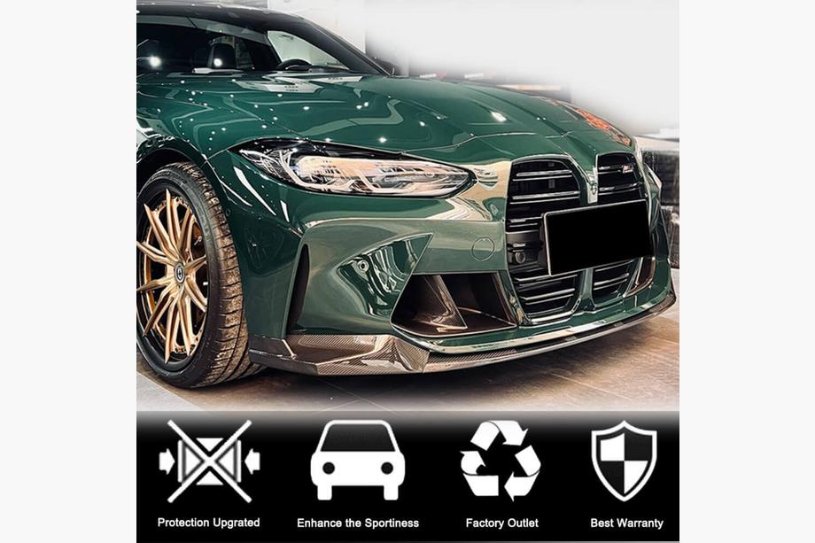 BMW 4 Series G22/23/26 2020- Lame de Pare-chocs Avant Carbone V4 (pour G82/G83) Photo 3