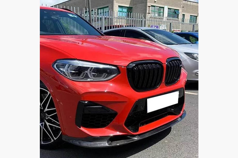 BMW X3 G01 2018- Lame avant pare-chocs V2 (pour F97 2018-2021, Carbone) Photo 4