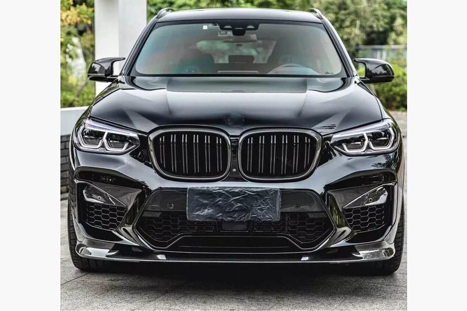 BMW X3 G01 2018- Lame avant pare-chocs V2 (pour F97 2018-2021, Carbone) Photo 7