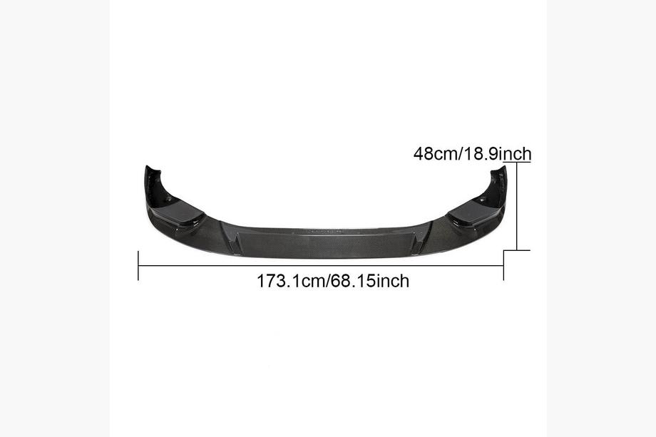 BMW X4 G02 2018- Lame avant V2 pour F98 2018-2021, Carbone Photo 11