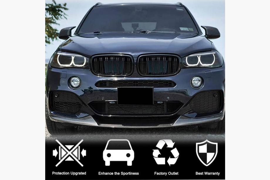 BMW X5 F15 2013-2018 Lame avant pare-chocs (pour M-Sport, Carbone) Photo 3