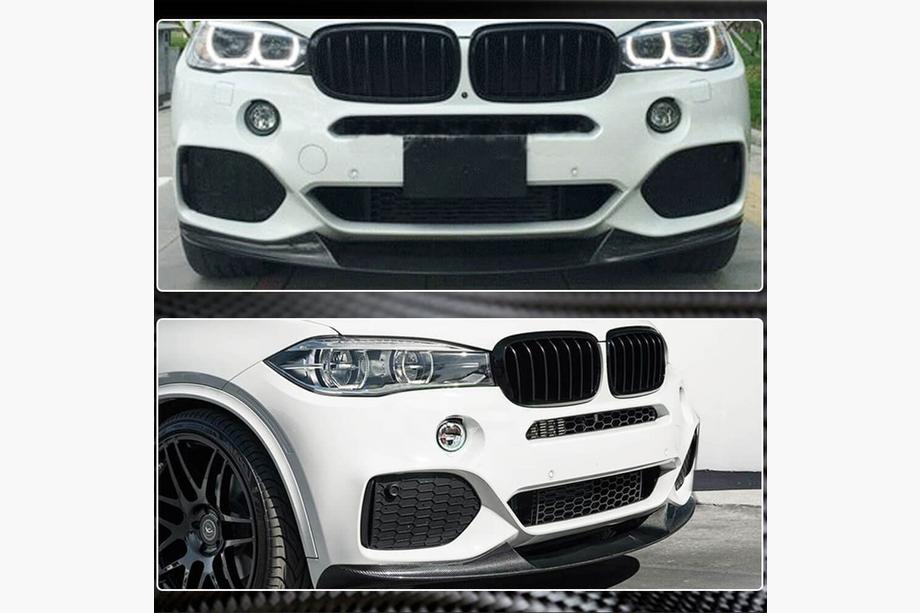 BMW X5 F15 2013-2018 Lame avant pare-chocs (pour M-Sport, Carbone) Photo 5
