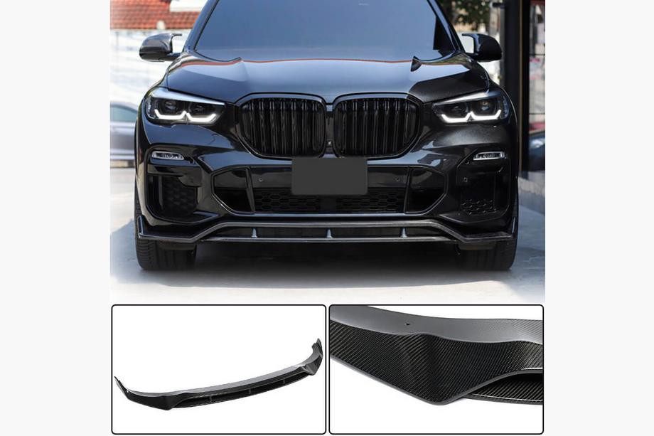 BMW X5 G05 2019–2026 Lame de Pare-chocs Avant Carbone V2 (2019-2022 M-Sport) Image