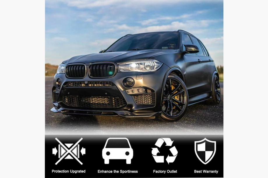 BMW X6 F16 2014-2019 Lame avant Lip V1 pour F86, carbone Photo 3