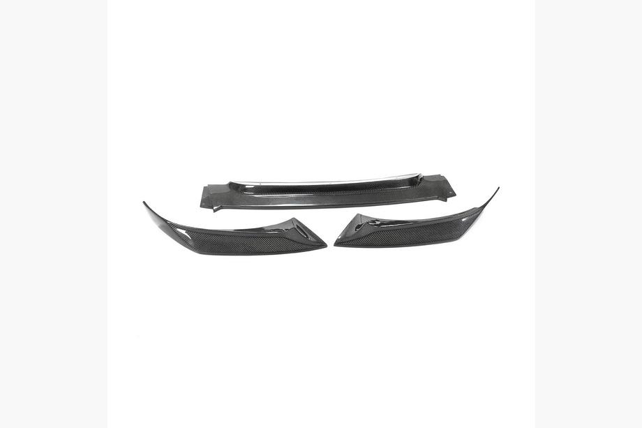 BMW X6 F16 2014-2019 Extension de pare-chocs avant Lip V2 (pour Base, Carbone) Photo 1
