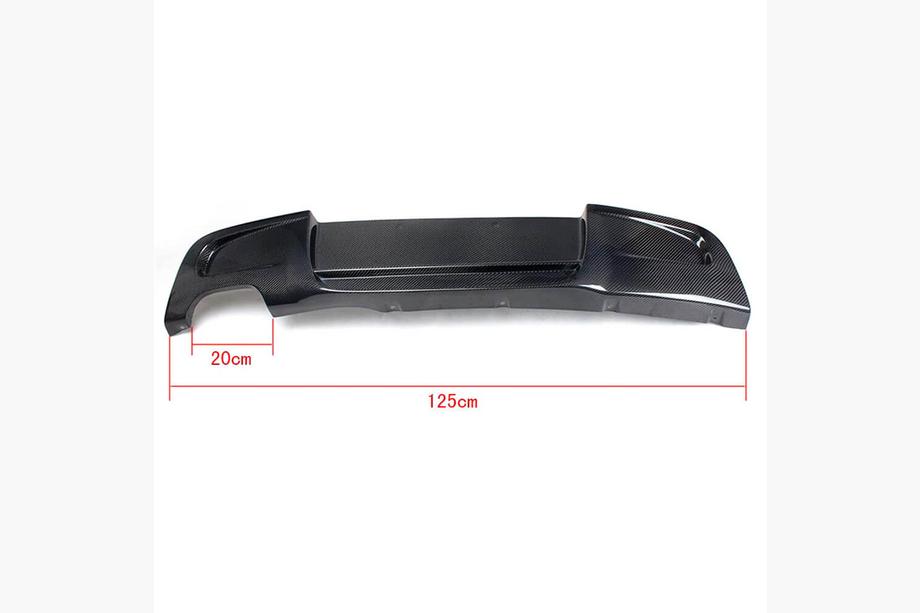 BMW 1 Series E81/E82/E87/E88 2004-2011 Diffuseur de Pare-Chocs Arrière V2 pour E87 M-Sport, Carbone Photo 6