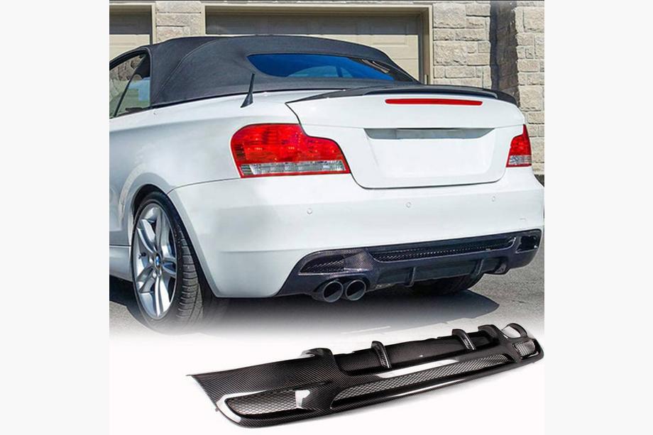 BMW 1 Series E81/E82/E87/E88 2004-2011 Diffuseur Arrière V1 pour E82/E88 M-Sport, Carbone Photo 1