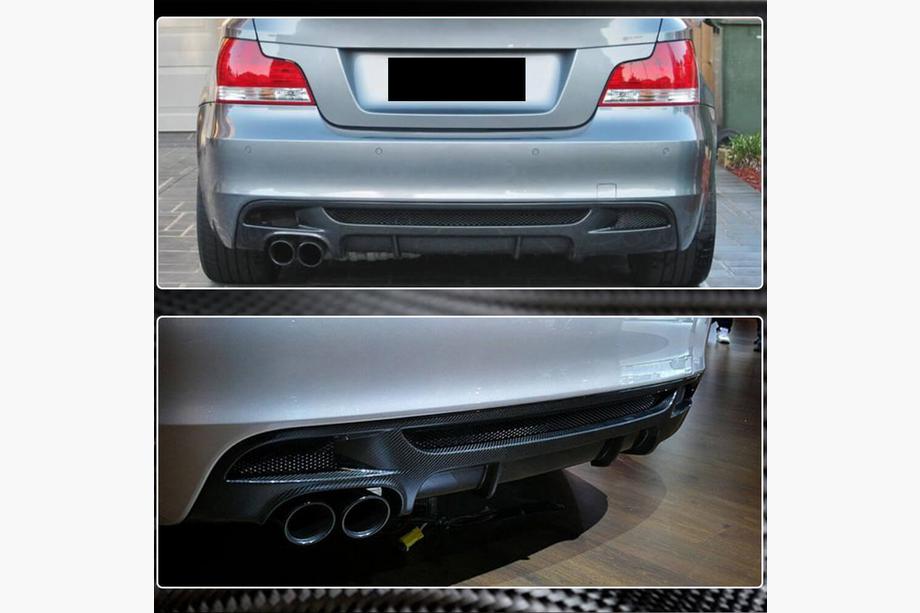 BMW 1 Series E81/E82/E87/E88 2004-2011 Diffuseur Arrière V1 pour E82/E88 M-Sport, Carbone Photo 4