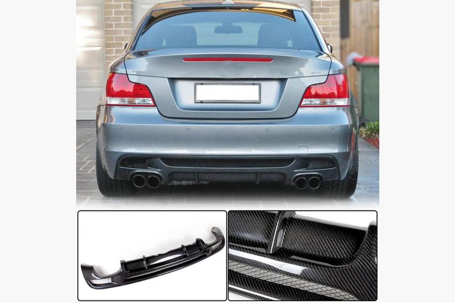 BMW 1 Series E81/E82/E87/E88 2004-2011 Diffuseur Arrière V1 pour E82/E88 M-Sport, Carbone Photo 7