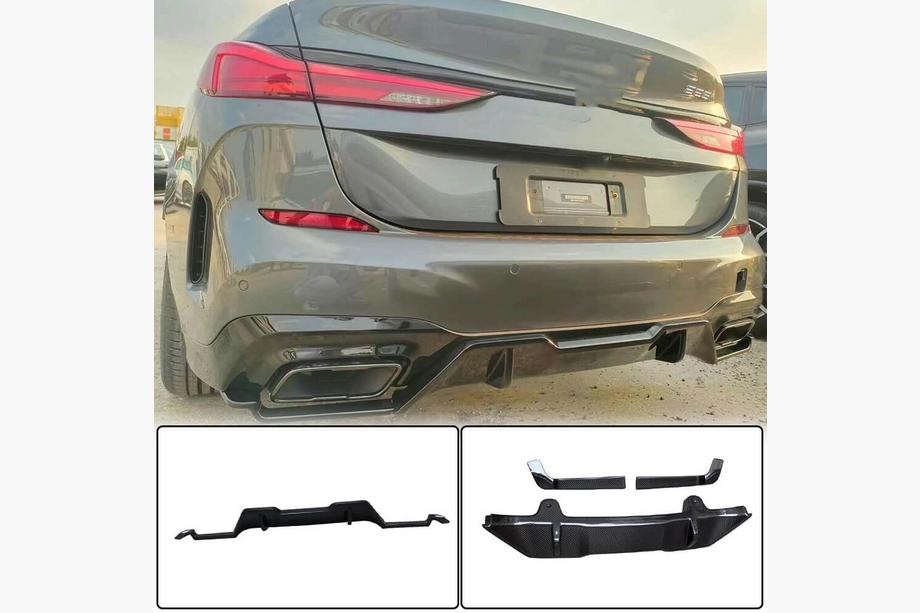 BMW 2 Series Gran Coupe F44 2020-2024 Diffuseur de Pare-chocs Arrière Carbone Photo 1