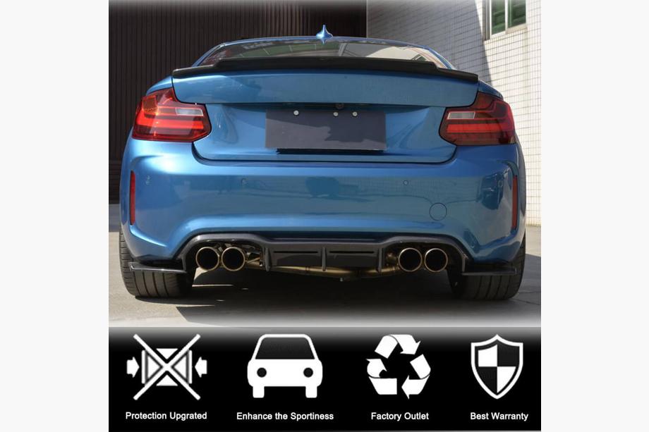 BMW 2 Series F22/F23 2014-2021 Diffuseur Arriere V3 (pour F87 M2/M2C, Carbone) Photo 2