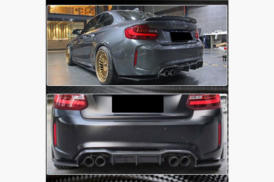 BMW 2 Series F22/F23 2014-2021 Diffuseur Arriere V3 (pour F87 M2/M2C, Carbone) Photo 3