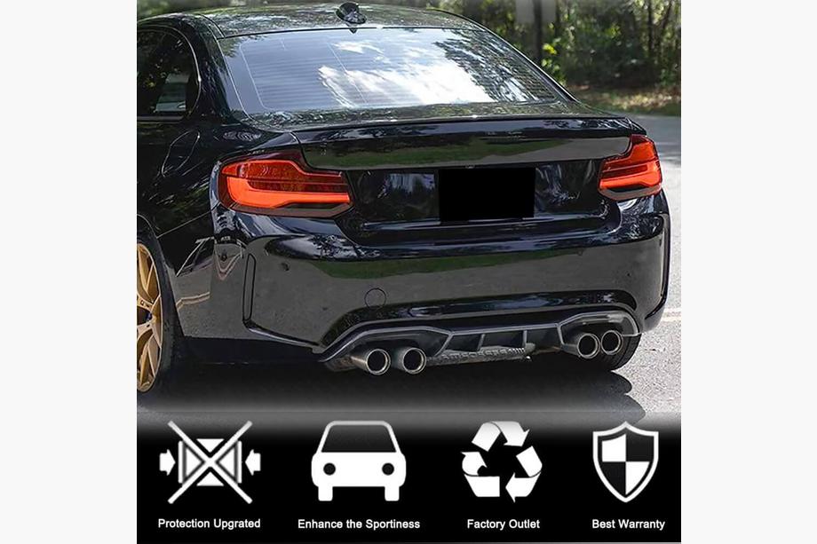 BMW 2 Series F22/F23 2014-2021 Diffuseur Arrière V6 (pour F87 M2/M2C, Carbone) Photo 3