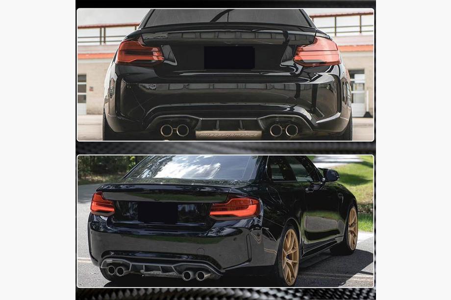 BMW 2 Series F22/F23 2014-2021 Diffuseur Arrière V6 (pour F87 M2/M2C, Carbone) Photo 4