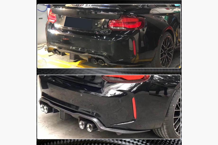 BMW 2 Series F22/F23 2014-2021 Diffuseur Arrière V7 (pour F87 M2/M2C, Carbone) Photo 3