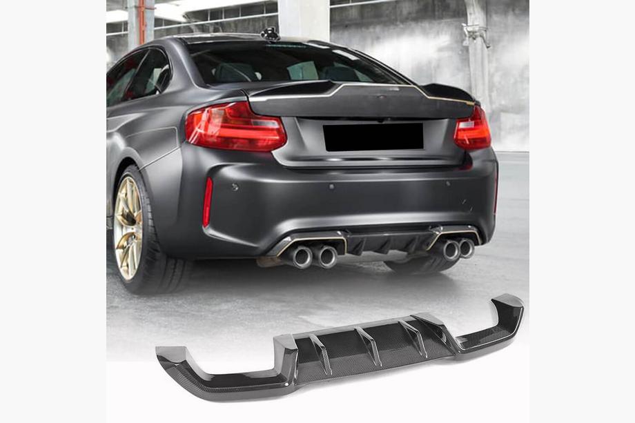 BMW 2 Series F22/F23 2014-2021 Diffuseur Arrière V5 pour F87 M2/M2C, Carbone Photo 1