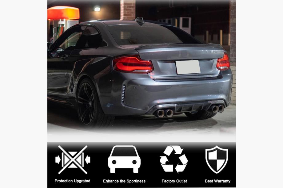BMW 2 Series F22/F23 2014-2021 Diffuseur Arrière V5 pour F87 M2/M2C, Carbone Photo 4