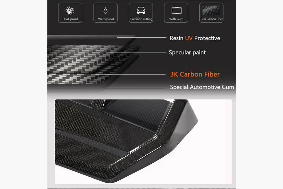BMW 2 Series G42 2021- Diffuseur de Pare-Chocs Arrière V2 (pour M-Sport, Carbone) Photo 4