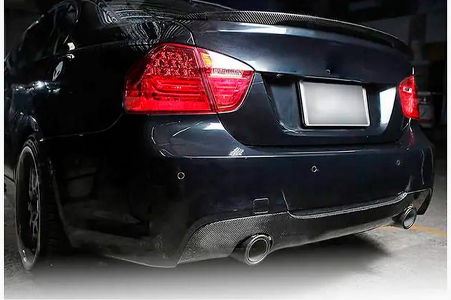 BMW 3 Series E90/E91 2005-2011 Diffuseur Arriere V3 pour E90 M-Sport, Carbone Photo 5