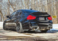 BMW 3 Series E90/E91 2005-2011 Diffuseur de pare-chocs arrière pour E90 M-Sport, Carbone photo 3