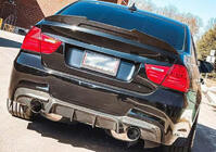 BMW 3 Series E90/E91 2005-2011 Diffuseur de pare-chocs arrière pour E90 M-Sport, Carbone photo 7
