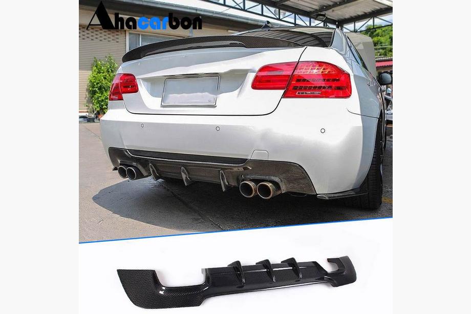 BMW 3 Series E92/E93 2006–2013 Diffuseur de Pare-Chocs Arrière V1 (pour M-Sport, Carbone) Image