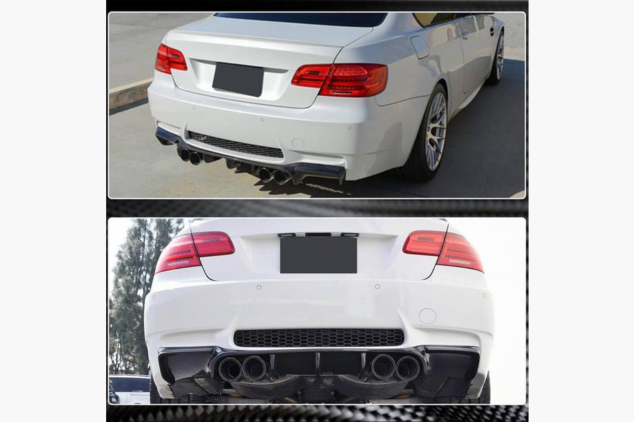 BMW 3 Series E90/E91 2005-2011 Diffuseur de pare-chocs arrière FRP V5 (pour E92/E93 M3) Image