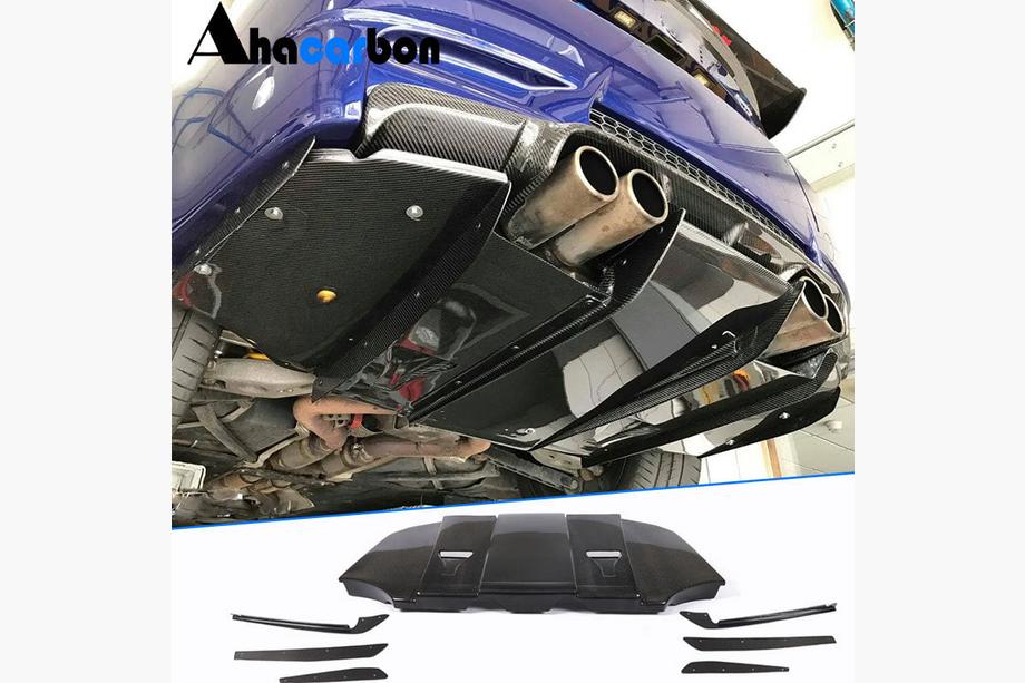 BMW 3 Series E92/E93 2006–2013 Diffuseur Arrière V6 (pour M3, Carbone) Image
