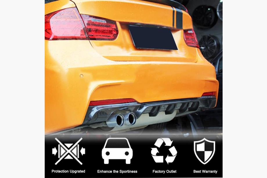 BMW 3 Series F30/F31 2012-2019 Diffuseur de Pare-chocs Arrière ABS V7 (pour M-Sport) Photo 2