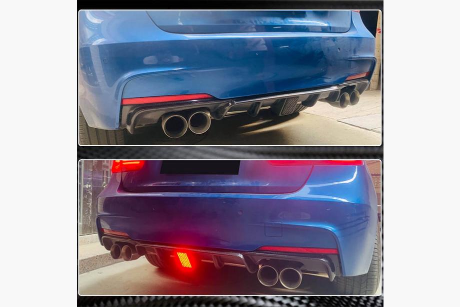 BMW 3 Series F30/F31 2012-2019 Diffuseur de Pare-Chocs Arrière Carbone V11 (pour M-Sport) Photo 5