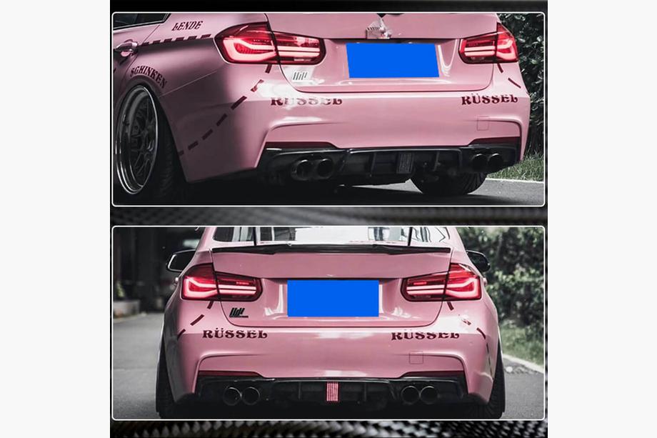 BMW 3 Series F30/F31 2012-2019 Diffuseur de Pare-Chocs Arrière Carbone V11 (pour M-Sport) Photo 10